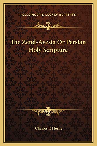 9781169270640: The Zend-Avesta Or Persian Holy Scripture