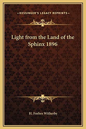9781169323490: Light from the Land of the Sphinx 1896