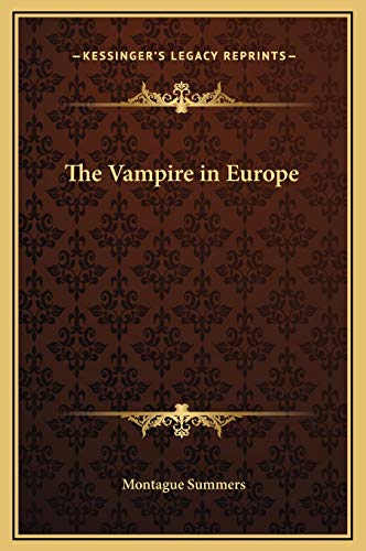 9781169324732: The Vampire in Europe
