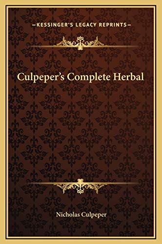 9781169331242: Culpeper's Complete Herbal