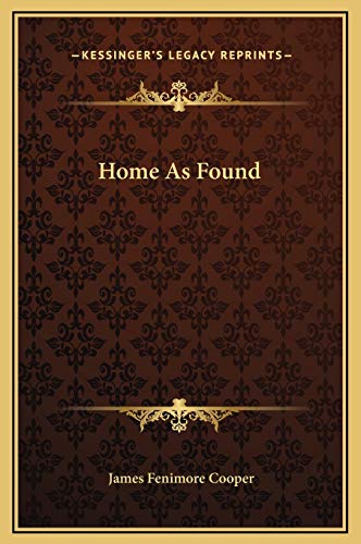 Home As Found (9781169338692) by Cooper, James Fenimore