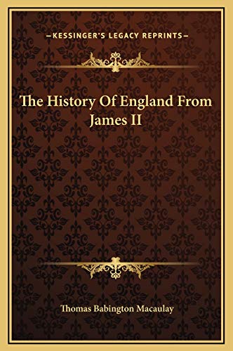 The History Of England From James II (9781169352735) by Macaulay, Thomas Babington