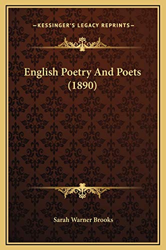 9781169353022: English Poetry And Poets (1890)