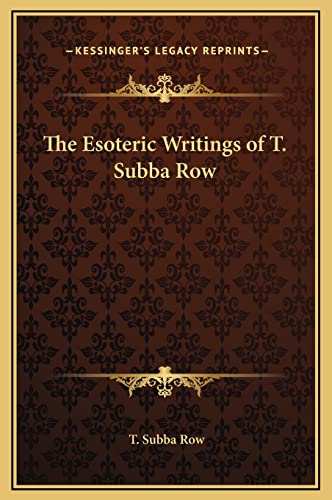 Stock image for The Esoteric Writings of T. Subba Row for sale by Buchpark