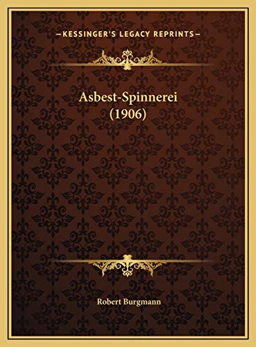 9781169654242: Asbest-Spinnerei (1906)