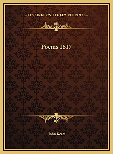 Poems 1817 (9781169670761) by Keats, John