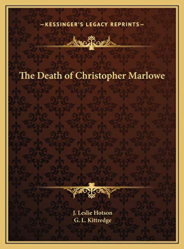 9781169681774: The Death of Christopher Marlowe