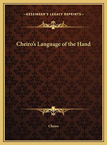 Cheiro's Language of the Hand (9781169759251) by Cheiro