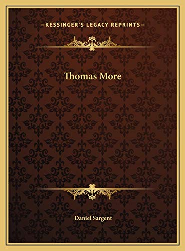 9781169762053: Thomas More