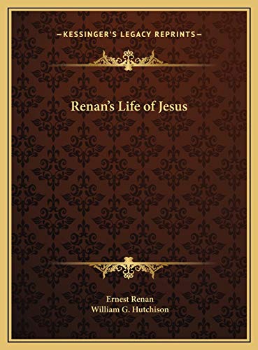 9781169765979: Renan's Life of Jesus