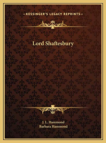 9781169766785: Lord Shaftesbury