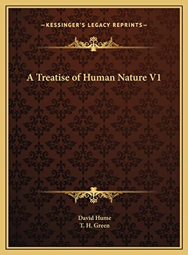 A Treatise of Human Nature V1 (9781169812475) by Hume, David
