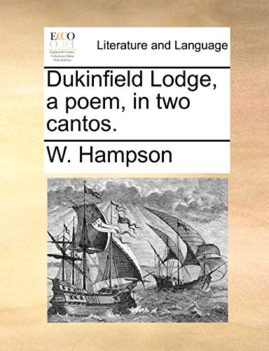 Beispielbild fr Dukinfield Lodge, a Poem, in Two Cantos. zum Verkauf von Lucky's Textbooks