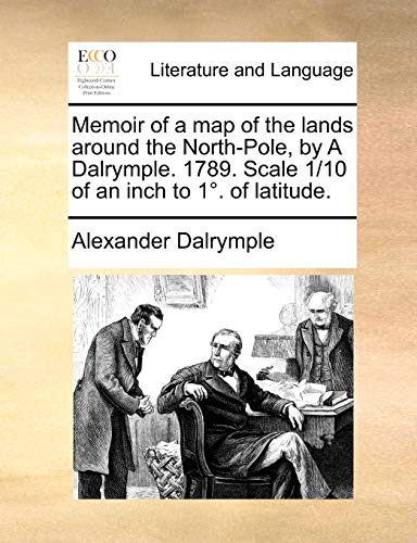 Imagen de archivo de Memoir of a Map of the Lands Around the North-Pole, by a Dalrymple. 1789. Scale 1/10 of an Inch to 1 . of Latitude. a la venta por Lucky's Textbooks