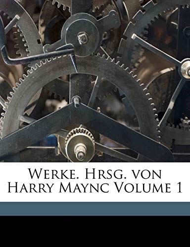Imagen de archivo de Werke. Hrsg. von Harry Maync Volume 1 a la venta por Reuseabook