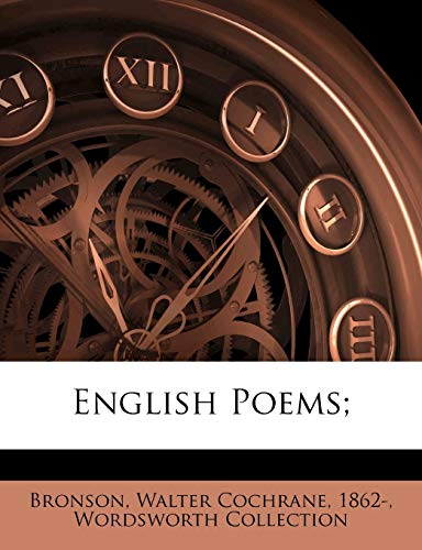 English poems; (9781172532247) by Collection, Wordsworth