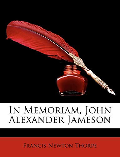9781173241230: In Memoriam, John Alexander Jameson