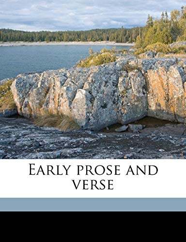 Early prose and verse (9781175509659) by Earle, Alice Morse