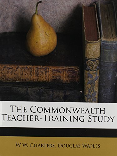 9781175660527: The Commonwealth Teacher-Training Study