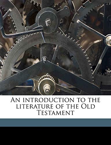 9781176192133: An introduction to the literature of the Old Testament