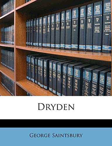 Dryden (9781176283930) by Saintsbury, George