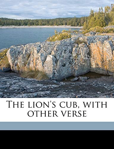 The lion's cub, with other verse (9781176367630) by Stoddard, Richard Henry