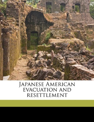 Japanese American evacuation and resettlement (9781176745339) by Thomas, Dorothy Swaine Thomas; Nishimoto, Richard S. 1904-1956; TenBroek, Jacobus