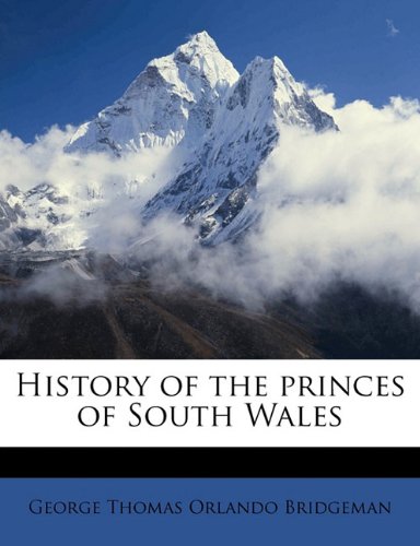 9781177403238: History of the princes of South Wales