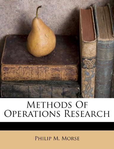 Imagen de archivo de Methods Of Operations Research a la venta por Phatpocket Limited