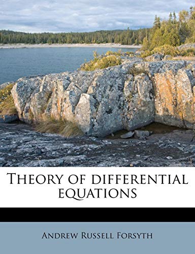 Theory of differential equations (9781179599199) by Forsyth, Andrew Russell