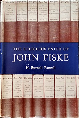 Stock image for The Religious Faith of John Fiske. for sale by Winghale Books