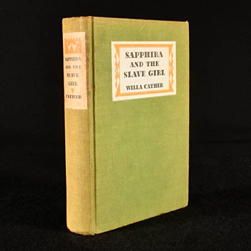 Sapphira and the Slave Girl (9781199704016) by Cather, Willa