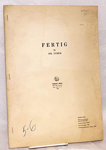 Fertig. (9781199864451) by Yurick, Sol.