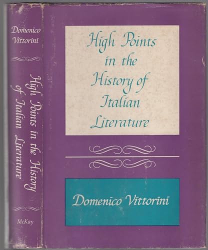 Beispielbild fr High points in the history of Italian literature zum Verkauf von Better World Books