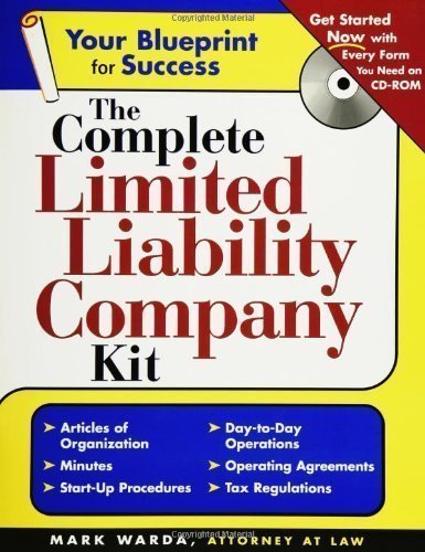 The Complete Limited Liability Company Kit + Cd-rom (9781223014081) by Warda, Mark