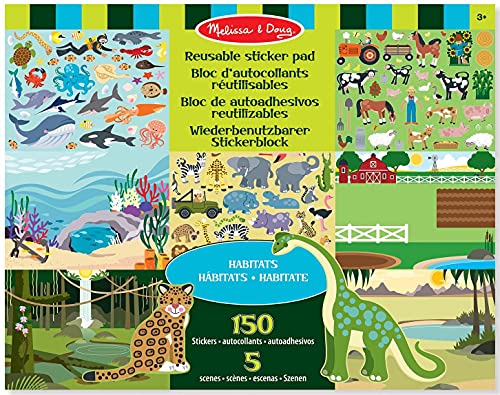Stock image for Reusable Sticker Pad - Habitats for sale by Wonder Book