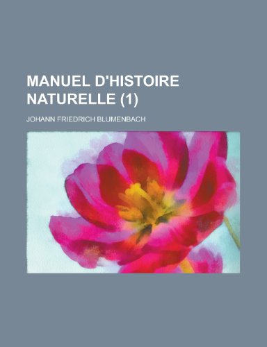 9781230074146: Manuel D'Histoire Naturelle (1)