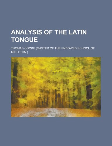 9781230190839: Analysis of the Latin Tongue