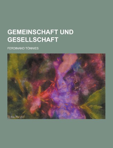 9781230202341: Gemeinschaft Und Gesellschaft