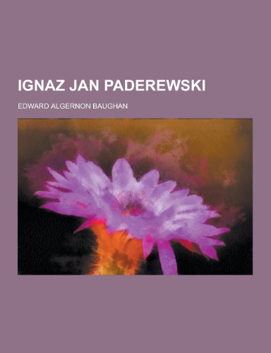 9781230264738: Ignaz Jan Paderewski