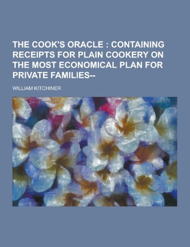 9781230299440: The Cook's Oracle