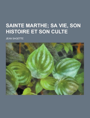 Stock image for Sainte Marthe for sale by PBShop.store US