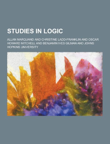 9781230454078: Studies in Logic