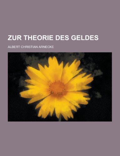 9781230461489: Zur Theorie Des Geldes