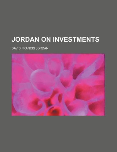 9781231022122: Jordan on investments