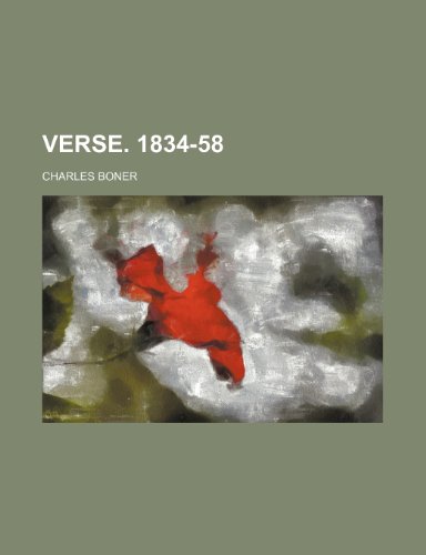 Verse. 1834-58 (9781231194157) by Charles Boner