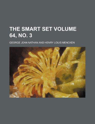 The Smart set Volume 64, no. 3 (9781231213988) by George Jean Nathan