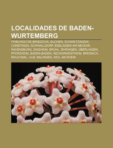 Stock image for Localidades de Baden-Wurtemberg for sale by PBShop.store US