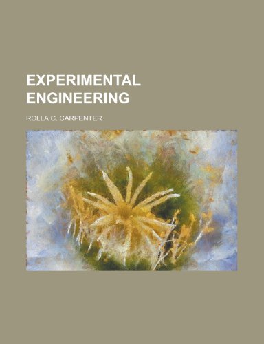 9781231967980: Experimental Engineering