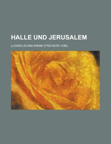 9781234514778: Halle Und Jerusalem